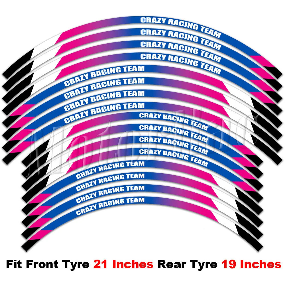 สะท้อนแสงรถจักรยานยนต์ล้อสติกเกอร์ลายรูปลอกสําหรับ Husqvarna 701 Norden 901 TC 125 250 FC450 FC250 F
