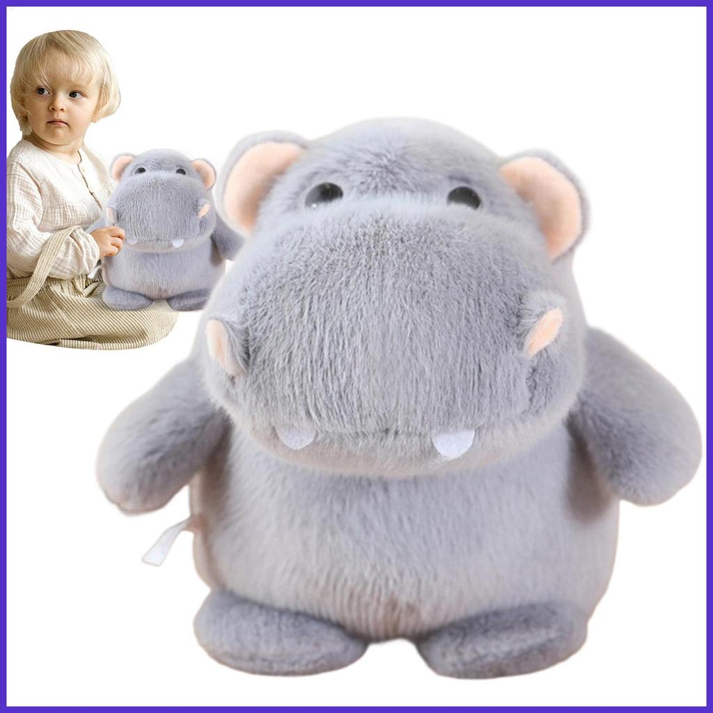 Hippo Plush กอดตุ๊กตาตกแต่ง Hippo ตุ๊กตา Hippo ของเล่นนุ่ม Hippo ตุ๊กตาของเล่น Plushie ของเล่นตุ๊กตา