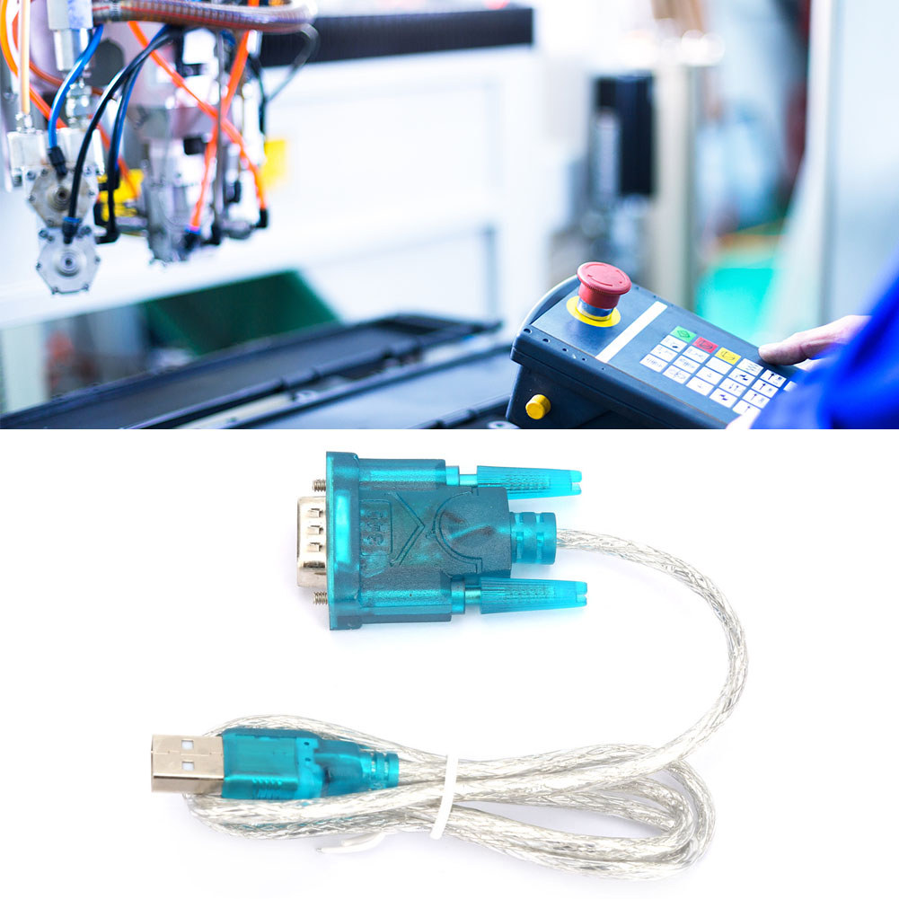 Topfree-TH 2 ชิ้น HL-340 USB to RS232 Serial Port Adapter 9 Pin ความเร็วสูงใช้งานง่ายป้องกันคลื่นแม่