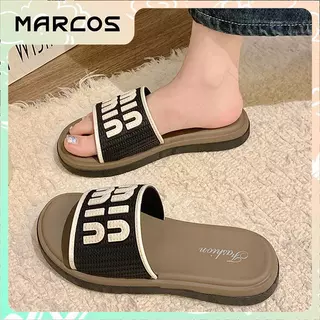 MARCOS รองเท้าแตะ สำหรับผู้หญิง ส่งตรงจากกรุงเทพ รองเท้าแตะส้นแบน พื้นหนา ระบายอากาศได้ดี ใส่สบาย ไม่ลื่น สำหรับผู้ห#07