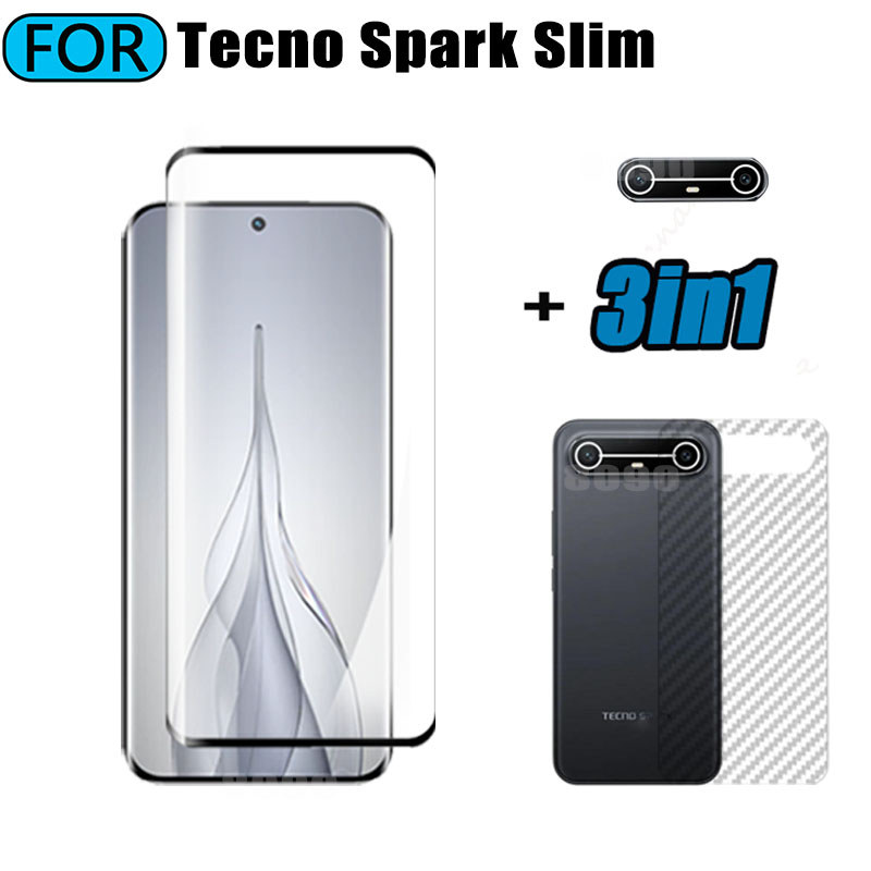 TECNO Spark 40 5G 2025 กระจกนิรภัย Flim สําหรับ TECNO Spark40 40Spark Spark 40C 40 C 4G 5G 2025 ฟิล์มด้านหน้าด้านหลังเลนส์กระจกกลับกล้องเลนส์ป้องกันหน้าจอ