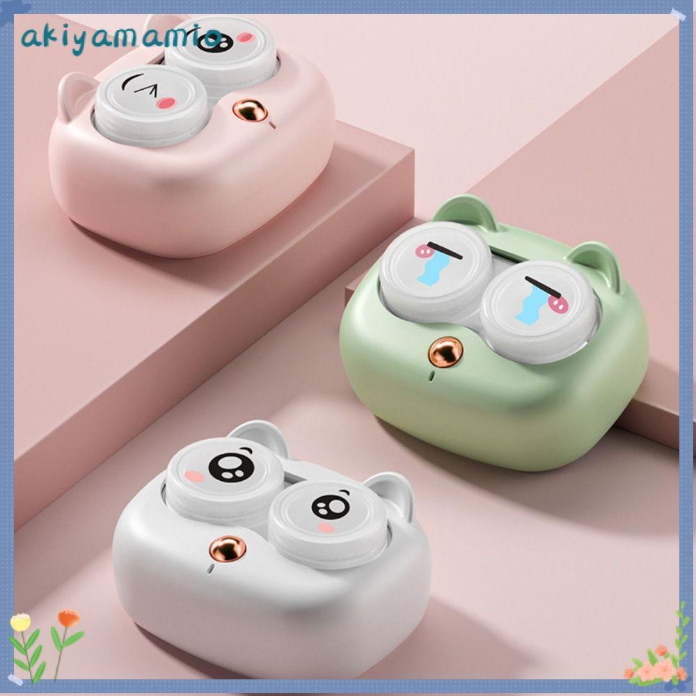 AKIYAMA MIO น้ํายาทําความสะอาดคอนแทคเลนส์ ระบบทำความสะอาดอัลตราโซนิกชาร์จ USB ยูวีฆ่าเชื้ออัตโนมัติ 