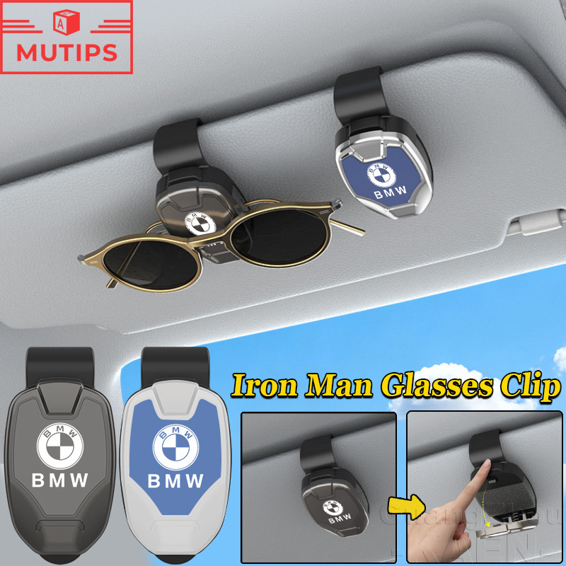 BMW Sun Visor รถแว่นตากันแดดผู้ถือ Creative คลิปเก็บ Iron Man คลิปแว่นตา Clip เหมาะสำหรับ F32 Z4 E89