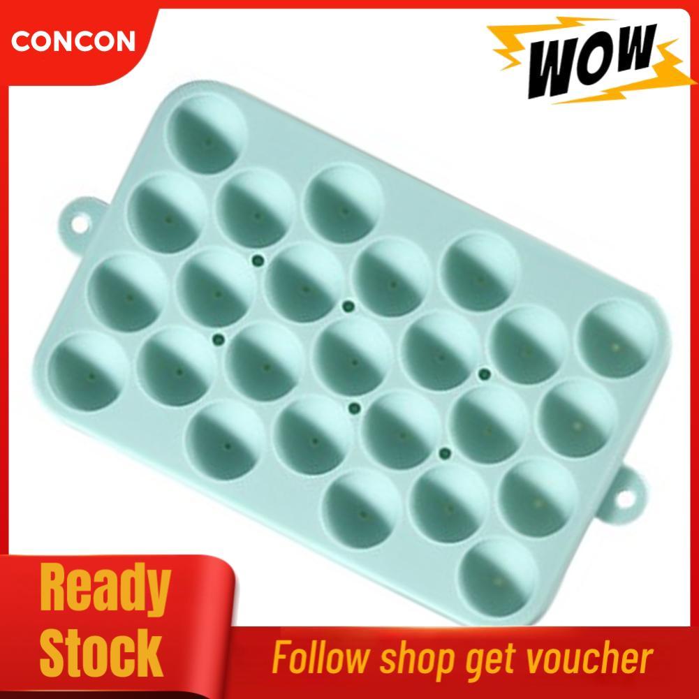Concon ถาดน้ำแข็งอเนกประสงค์ 25 Grids Sphere Design Easy Release Balls Maker ทำความสะอาดสำหรับห้องครัว