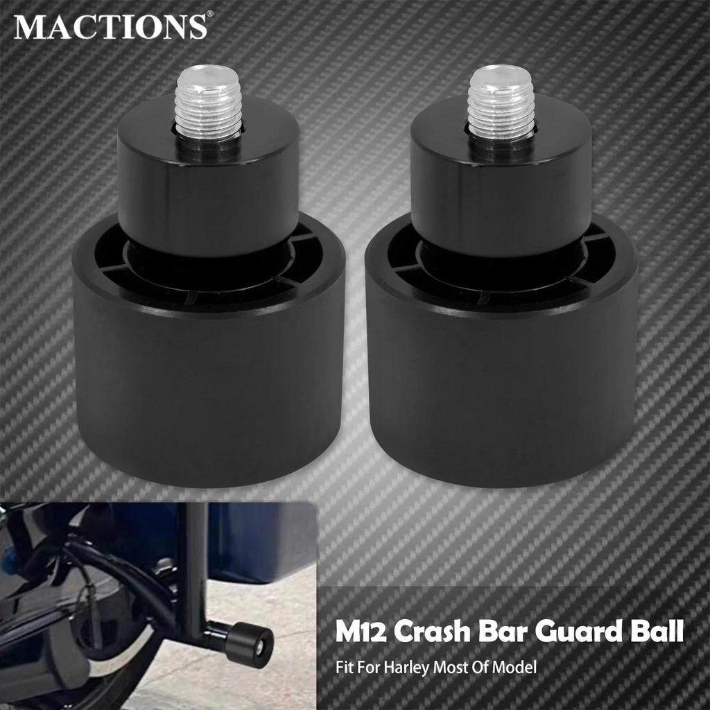 Z2X รถจักรยานยนต์ Crash Bar Guard Ball M12 Crash Bar Engine Guard Collision Protector สําหรับ Harley
