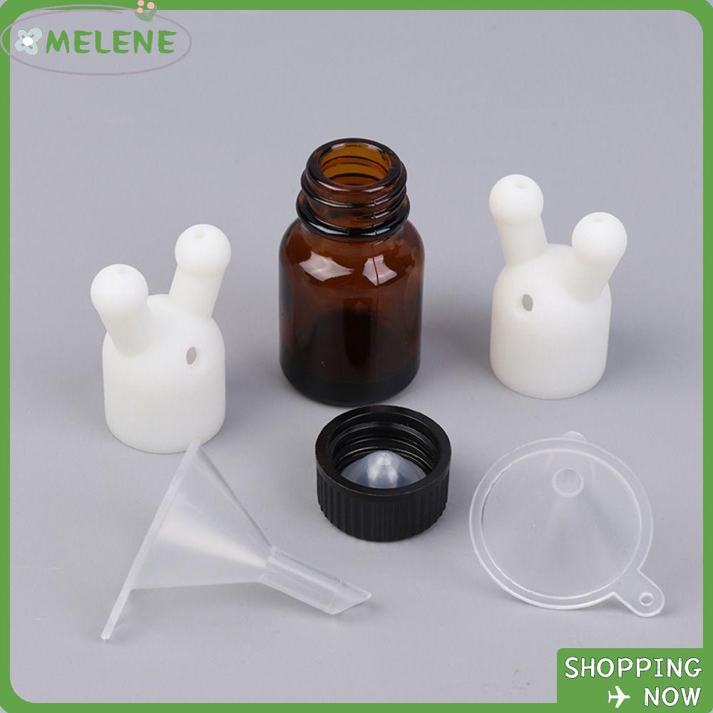 HOBBYIN น้ําหอม Inhaler, พลาสติกรั่วน้ํามันหอมระเหย Inhaler หมวก, Double Hole Mini Essential Oil Inh