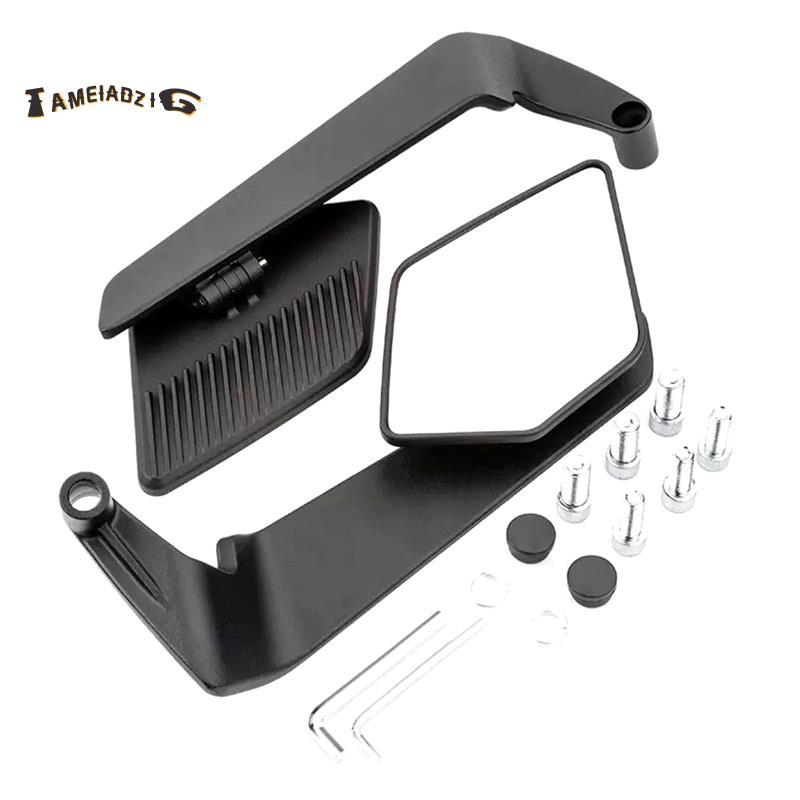 [คุณภาพ T]สําหรับ MT-03 07 09 R1 R3 R7 XMAX อุปกรณ์เสริมรถจักรยานยนต์ Stealth Winglet กระจกปรับได้