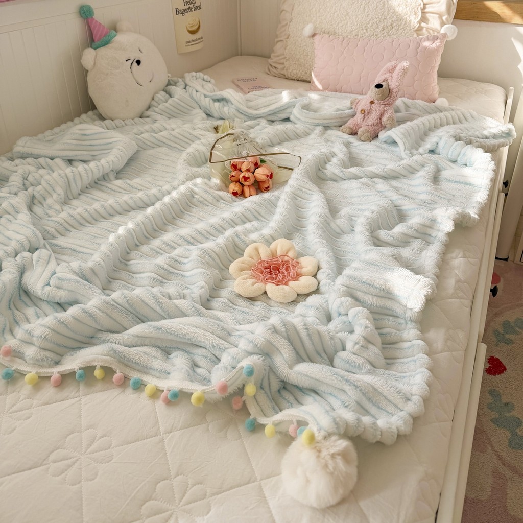 ผ้าห่ม Jacquard Star-Fleece นุ่มพิเศษ ขนาดคิงไซส์ สำหรับเด็กและผู้ใหญ่
