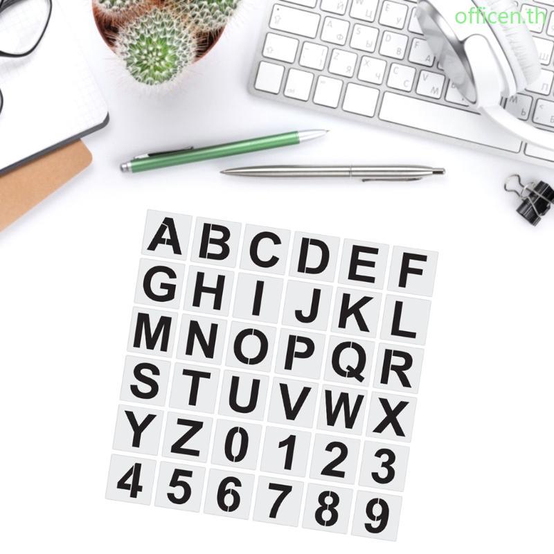 Cen สร้างข้อความสนุกกับ 3in 4in 5in Black Bulletin Board Letter 36 ชุด