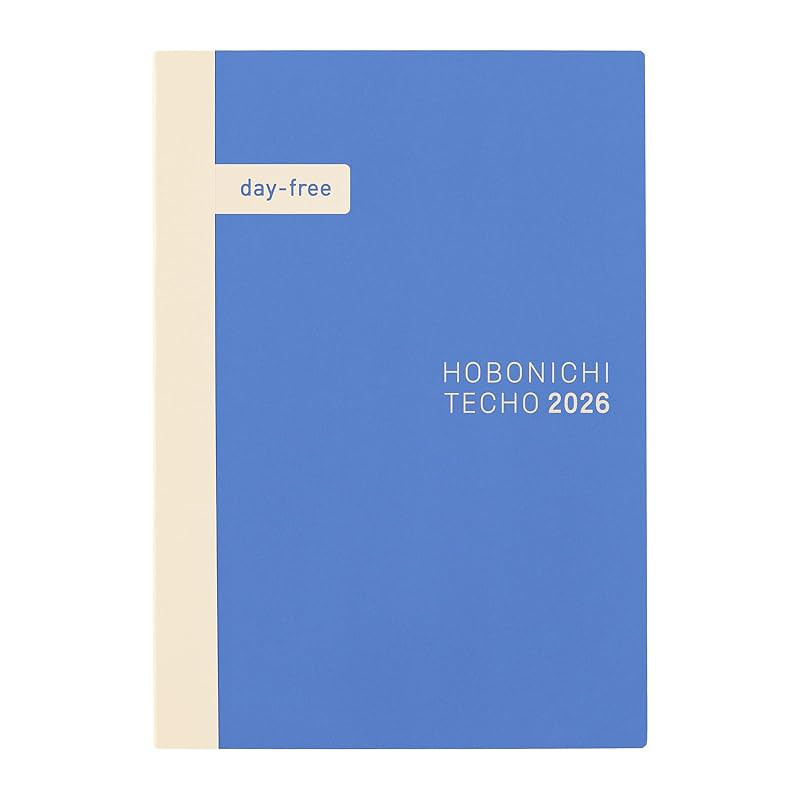 Hobonichi Techo 2026 Day-Free Diary [Monthly + Notebook, January Start, Monday Start, A6/A5 Format]