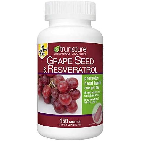 เมล็ดองุ่น Trunature & Resveratrol 150 ซอฟท์เจล ขวด