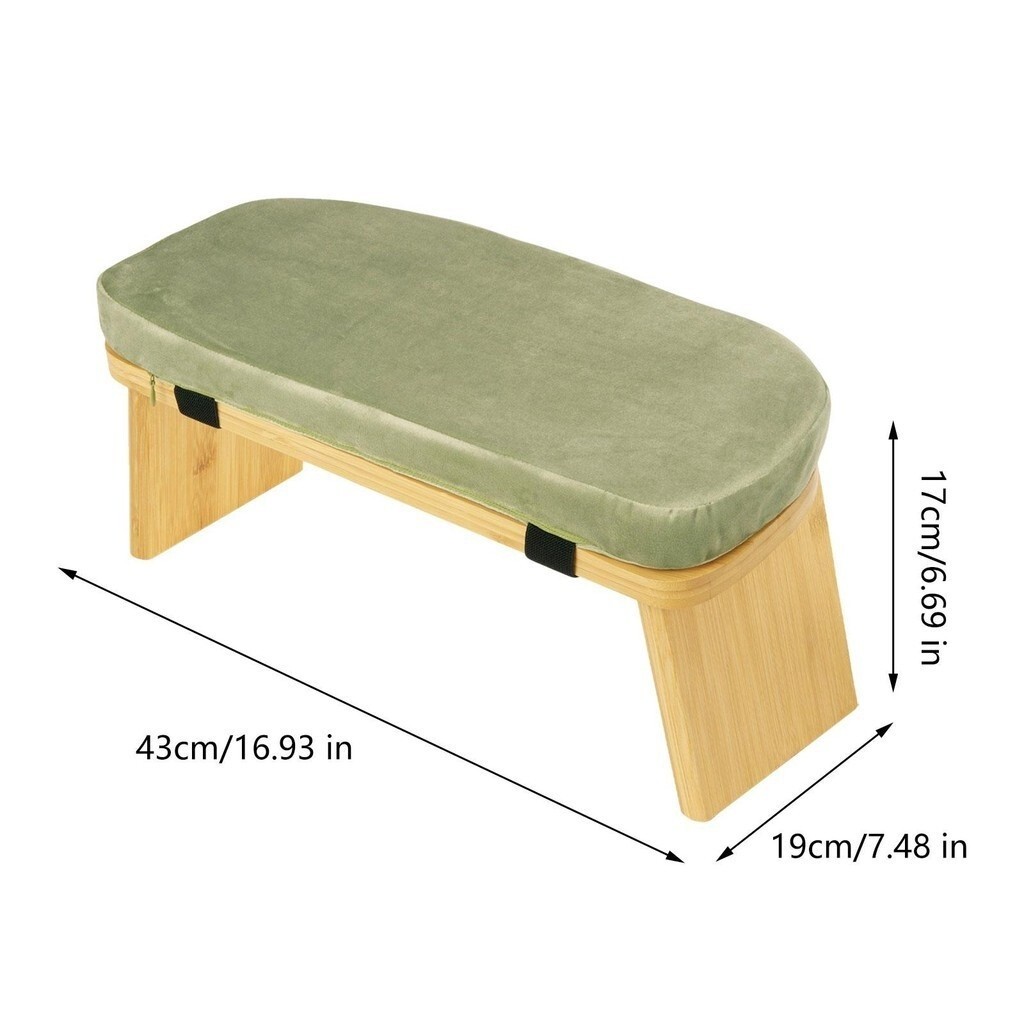 [svzfjuv] Meditation Bench Yoga Bench Low Seat Chair for Extended Practice Portable Yoga