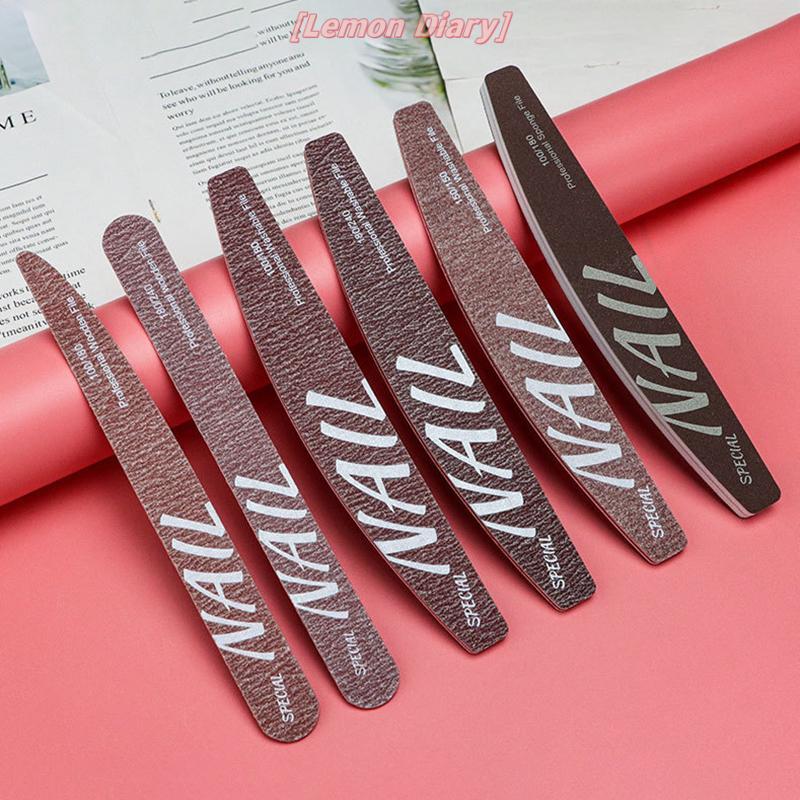 แอลดี| Pro เล็บตะไบเล็บ Dual Sided Nail Care เครื่องมือ Buffing Sanding Halfmoon รูปร่างเล็บล้างทําความสะอาดได้ 100/150/180/240 Grit ใหม่ ราคา ถูกที่สุด ดีลบีเคเค แกลเลอรีภาพที่ 8