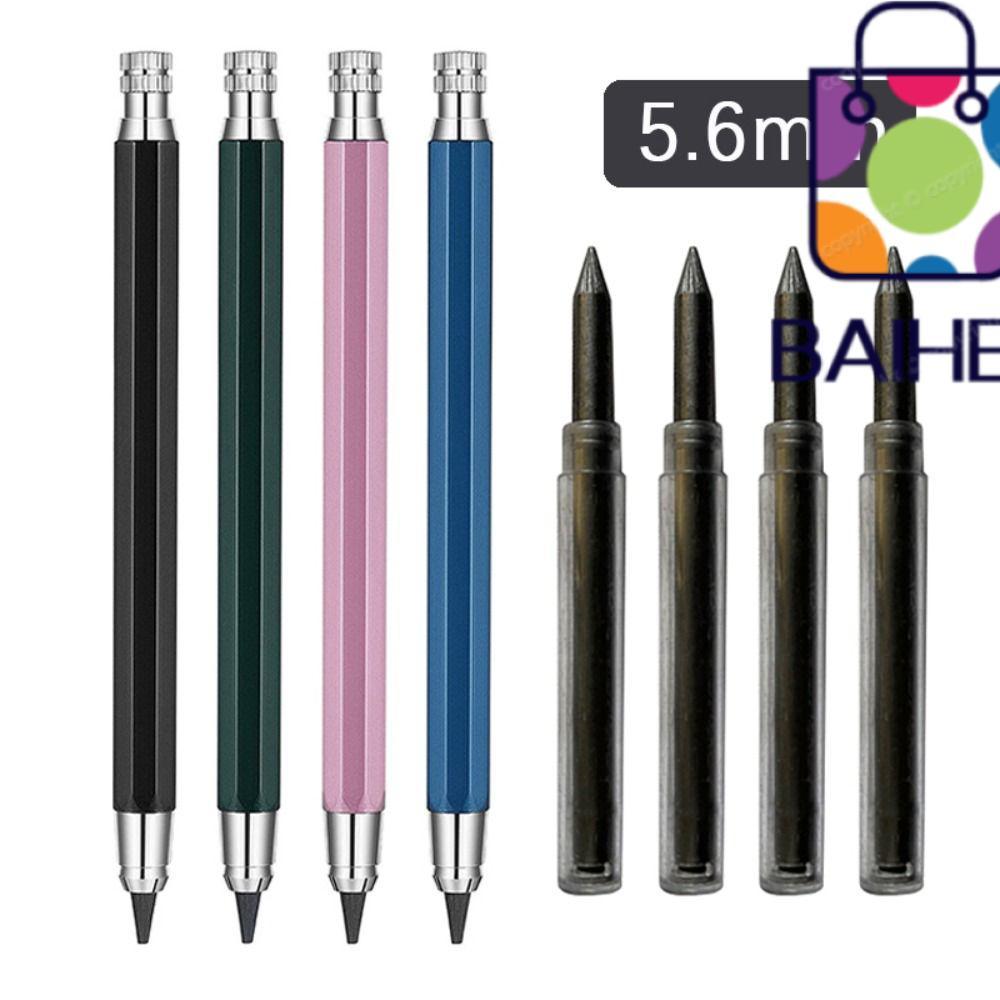 BAIHEE ดินสอกด 2B/4B/6B/8B ดินสอเติมอุปกรณ์สํานักงานโรงเรียนเครื่องเขียนการออกแบบการ์ตูนการเขียนการว