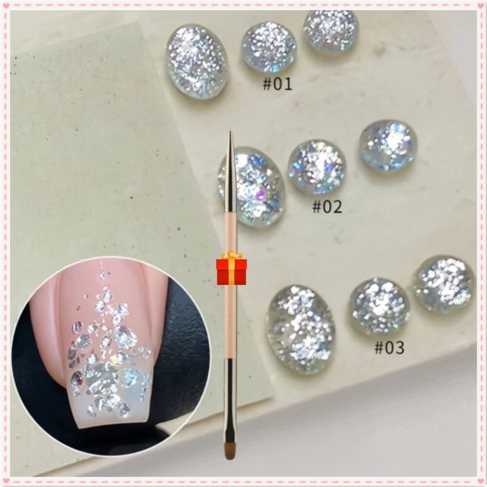 【ของขวัญ】Annies Microsomes Sequin Nail Gel Flash High Density Champagne Platinum Phototherapy Glue S