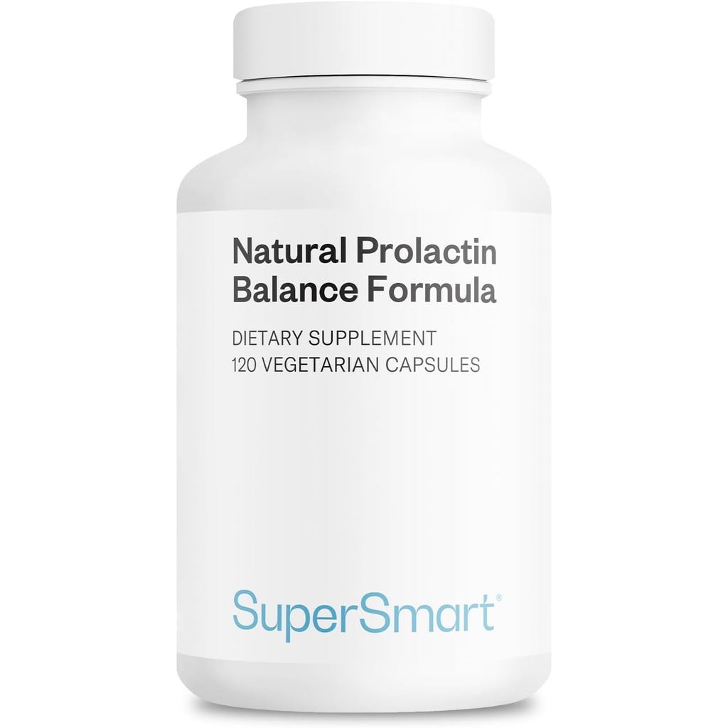 Supersmart - อาหารเสริม Anti Prolactin ธรรมชาติ - พร้อม p5p วิตามิน B6, Maca Root, Ashwagandha | กลู