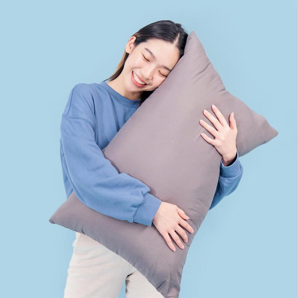 MOJIKO หมอนสีเทา! หมอนหนุน หมอนข้าง หมอนบอดี้ ใยสังเคราะห์ 100%