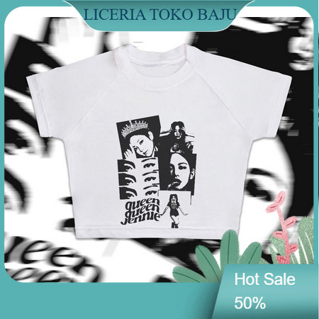 !! DV เสื้อครอปผู้หญิง QUEEN JENNIE (LD 88, P 40) | เสื้อท็อปผู้หญิง | เสื้อสตรีสไตล์เกาหลี | เสื้อผ