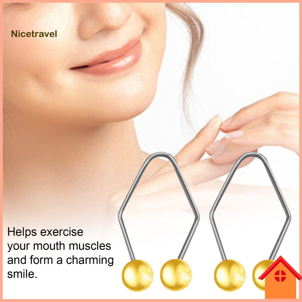 [Ni] Dimple Makers Natural Dimples พร้อม 2 ชิ้น Face Dimple Trainers น้ําหนักเบาสวมใส่ง่ายสําหรับผู้
