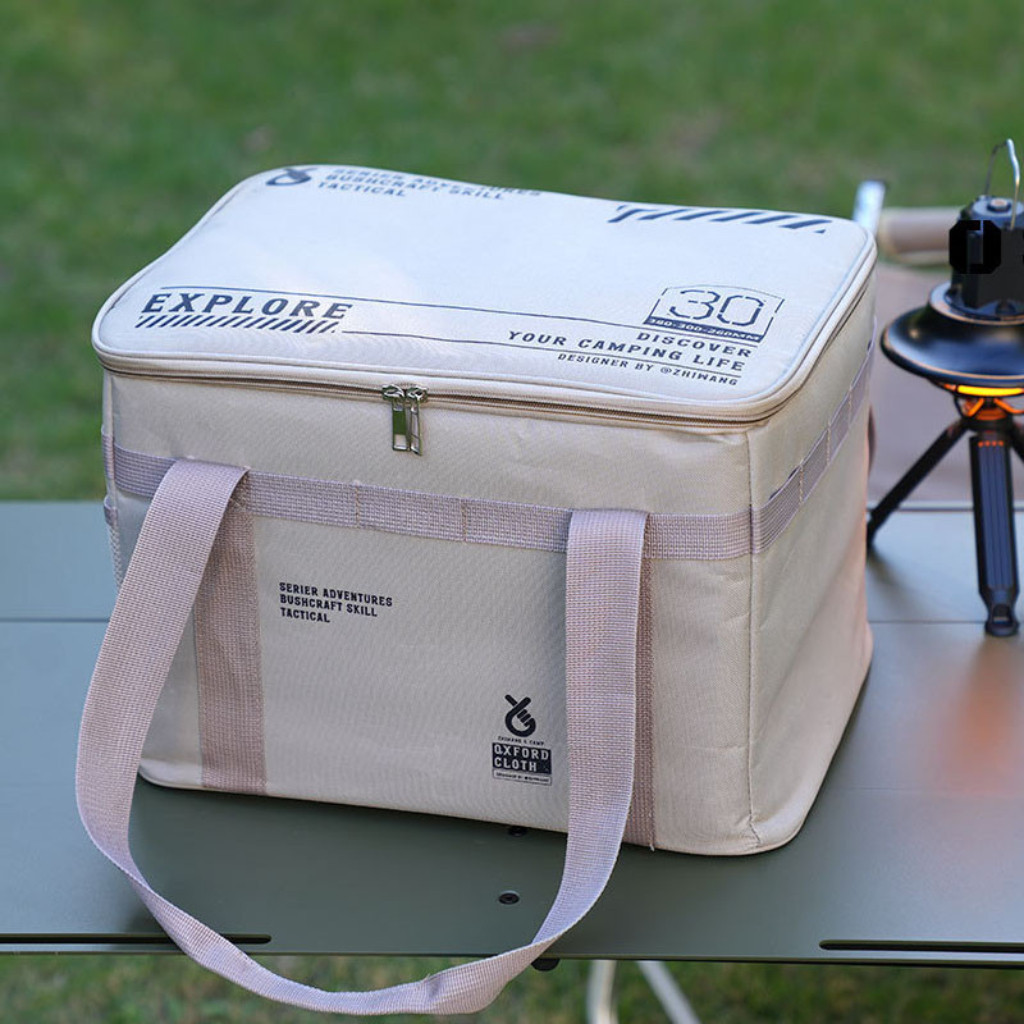 กระเป๋าถังแก๊ส กระเป๋าแคมป์ปิ้ง ความจุขนาดใหญ่ แบบพกพา ความจุ 30ลิตร เหมาะกับปิกนิก สําหรับตั้งแคมป์กลางแจ้ง - รูปที่ 7