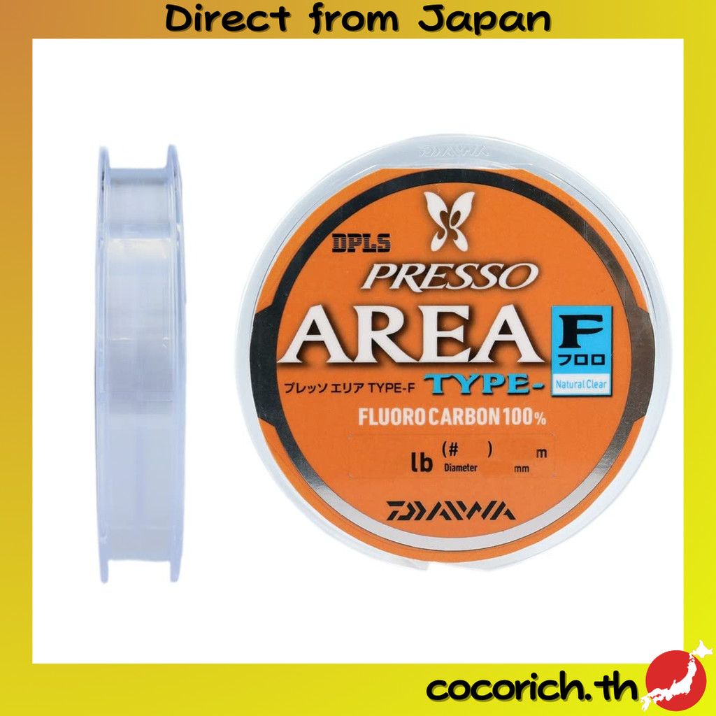 สายเบ็ด DAIWA Presso Area TYPE-F (Fluoro) 100m 2.5lb (#0.6) ใสธรรมชาติ—เหมาะสำหรับการตกปลาที่หลากหลา