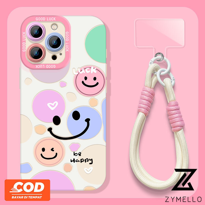 สําหรับOPPO Reno 15F Reno14F Reno14 Pro Reno 13F Reno13 Pro Reno12 F Reno 11F Reno10 Reno8Z Reno7Z Reno8T Reno5 Reno4 Reno6z INSที่มีสีสันหน้ายิ้มกันกระแทกTPUเคสโทรศัพท์