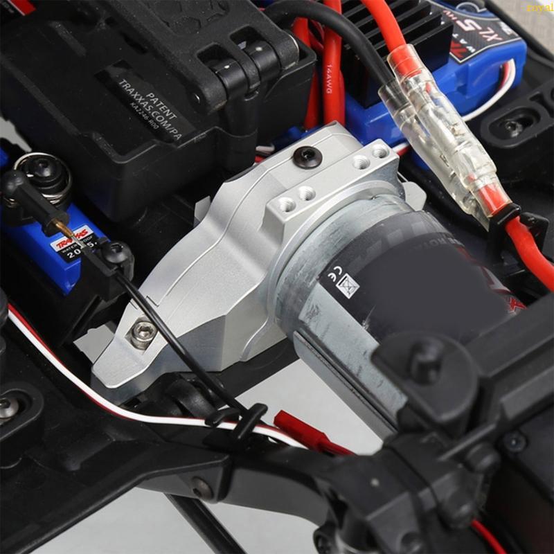 (ส่วนลดสูง)oyalking.th Aluminium Motor Mount Heat Sink สําหรับ 1 10 RC TRX4 Crawler - TRX-4 Defender