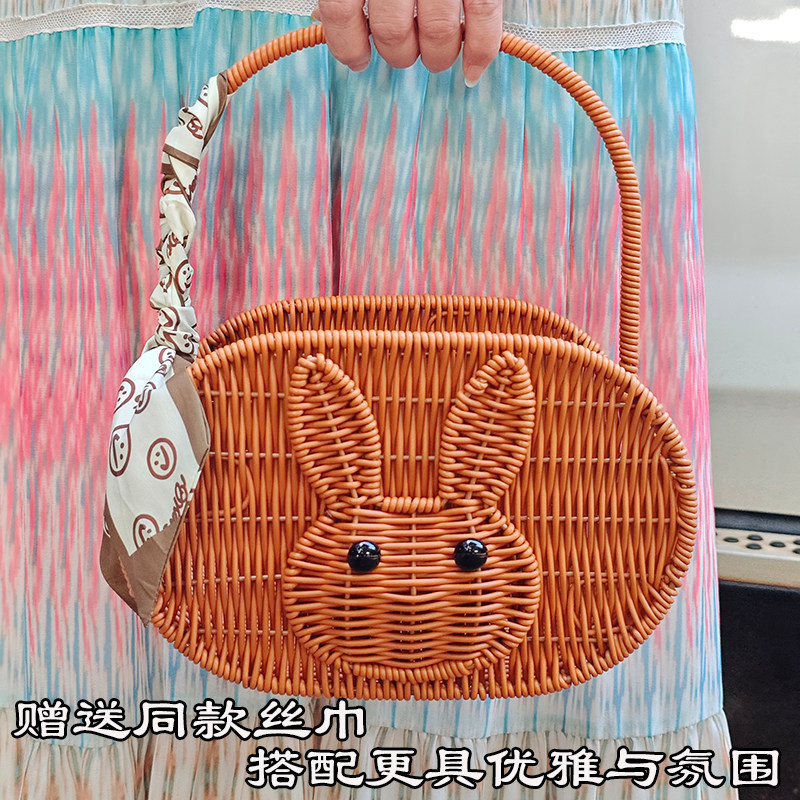 多เจ้าสาวถัก Infoh Flower Basket Fruits Knited Curtain Hand Basket Fruits Hiknot Hand Flower Fruit Sn