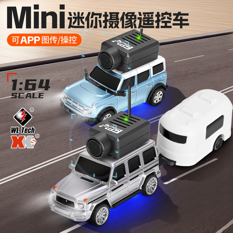 Weili 6405 Mini 1: 64 Liema FPV รีโมทคอนโทรล 2.4G บลูทูธการส่งภาพกล้องรถของเล่น
