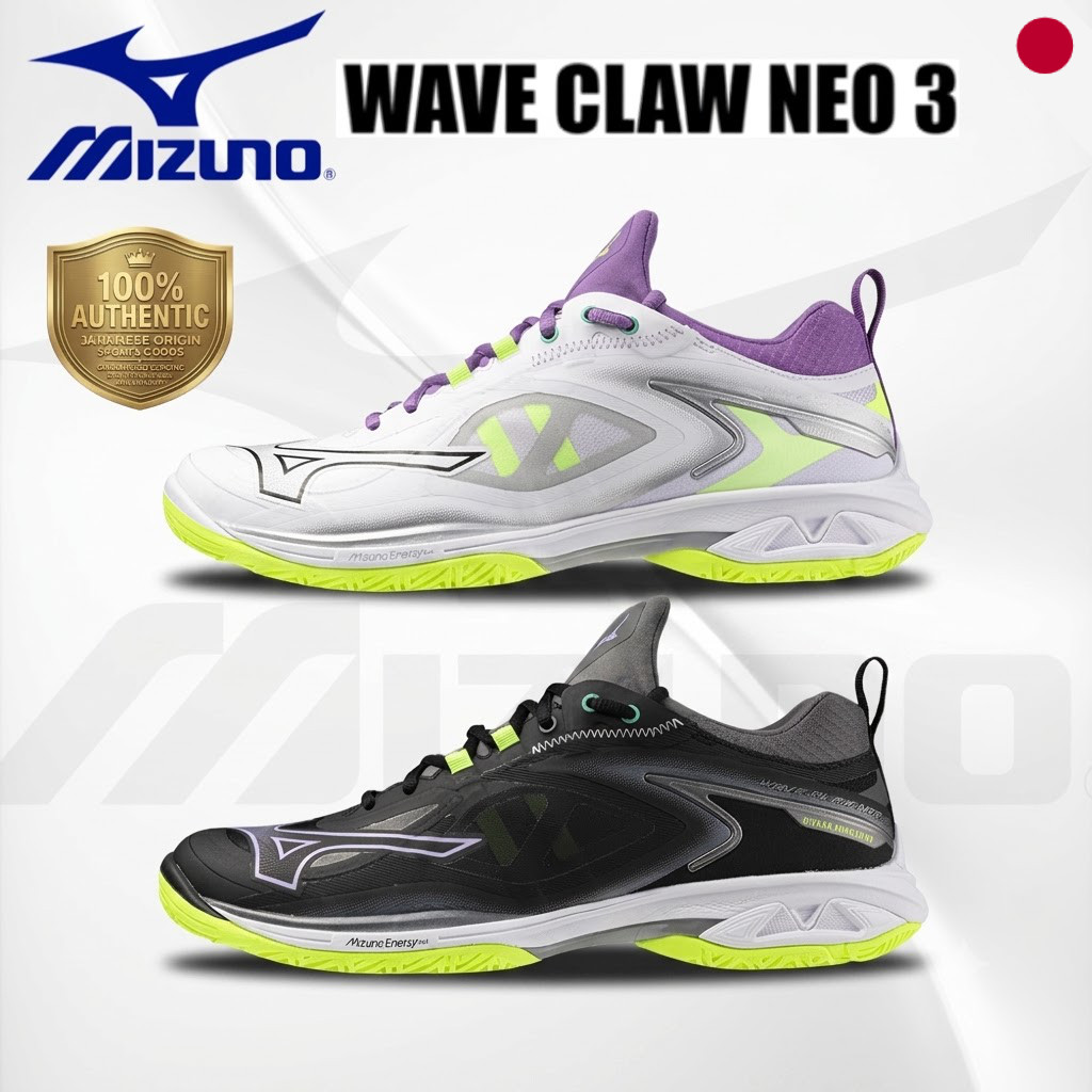 Mizuno Wave Claw NEO 3 Badminton Shoes - Lightweight Cushion Wide 2E / 3E Japan