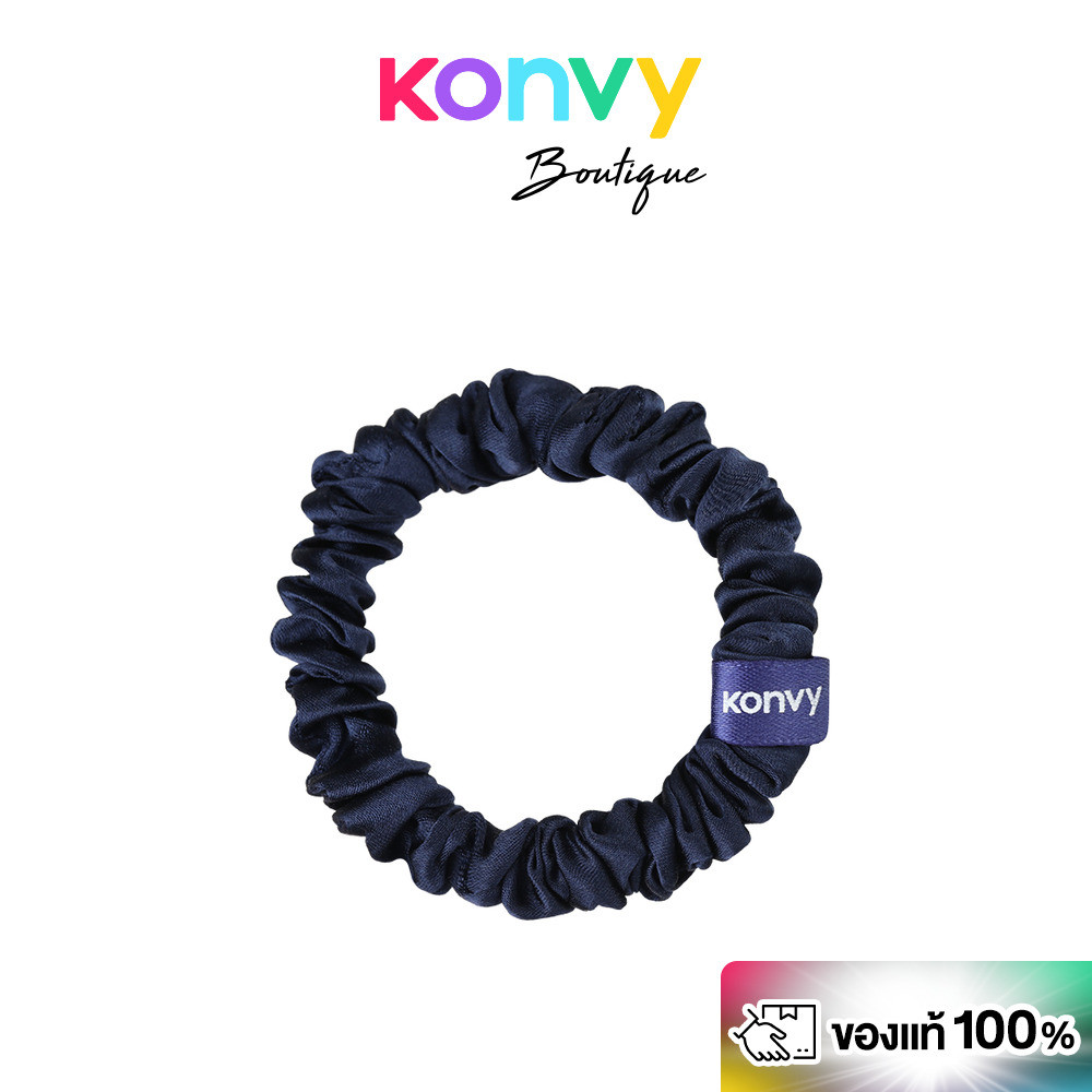 Konvy Silk Skinny Scrunchies คอนวี่ ยางรัดผมผ้าไหม แบบบาง.