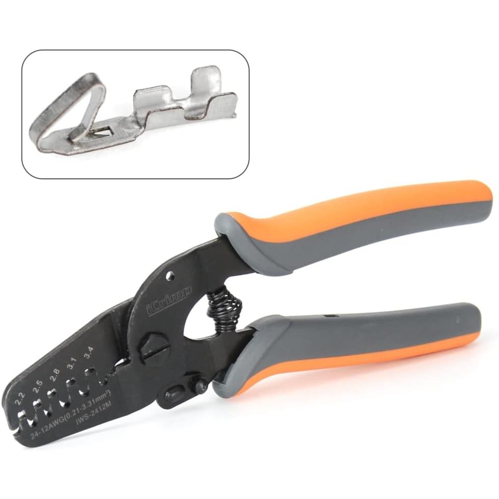 ICrimp เปิด Barrel Crimping เครื่องมือทํางาน AWG24-12 JAM, Molex, Tyco, JST เทอร์มินัลและขั้วต่อ