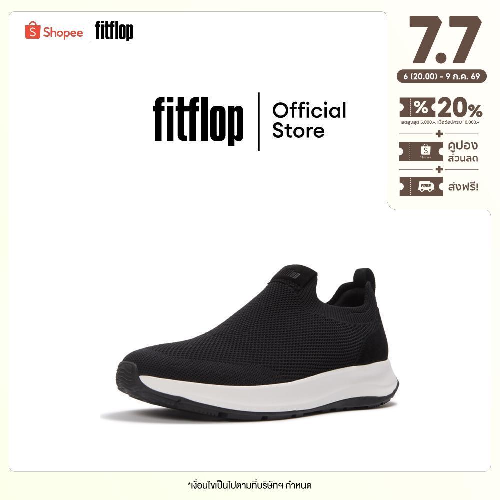 FITFLOP F-MODE FLOW KNIT/SUEDE MJ รองเท้าผ้าใบผู้หญิง รุ่น A0Z-477 สี BEIGE