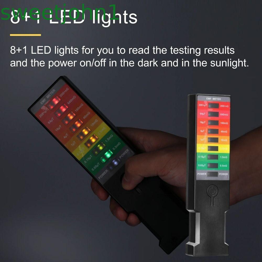 SWEETJOHN EMF Gauss Meter, LCD Digital ความแม่นยําสูงเครื่องทดสอบรังสีแม่เหล็กไฟฟ้า,แบบพกพา K3 EMF R