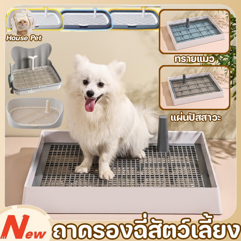 💥COD 💥ถาดรองฉี่สัตว์เลี้ยง ถอดประกอบตามใจชอบ กระโถนในร่มแบบเรียบง่าย แบบมีเสา 🐾