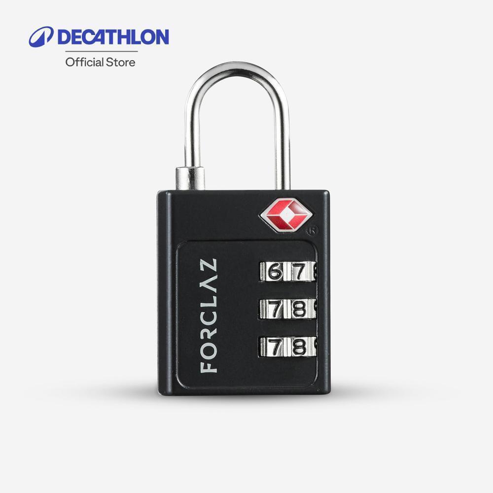 Decathlon Tsa-Coded Travel Padlock กุญแจคล้องใส่รหัสรองรับ Tsa สำหรับการเทรคกิ้ง - Blue