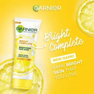 Garnier Bright Complete Brightening Face Wash 100 ml. กานิเย่ ไบรท์ คอมพลีท ไบรท์เทนนิ่ง เฟซ วอช 100 มล.