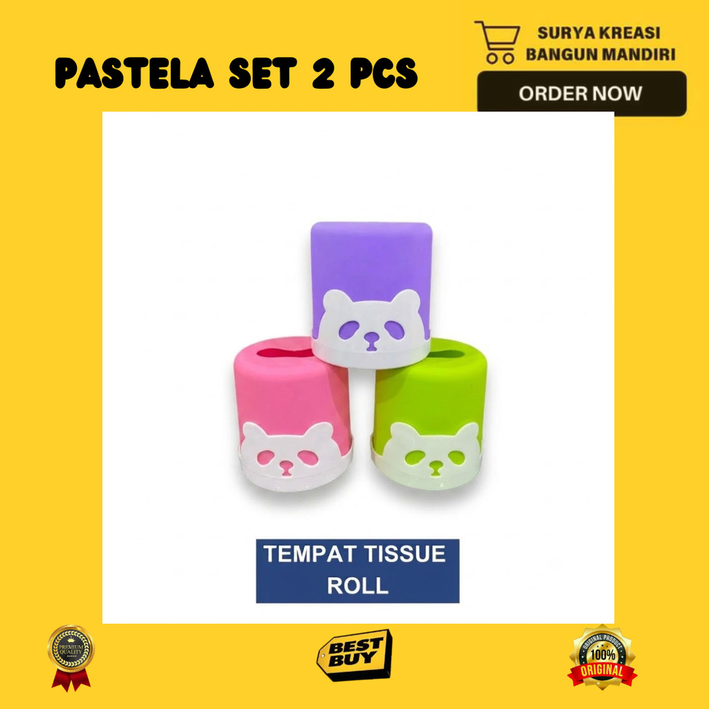 BEAR TISSUE HOLDER - CHARACTER TISSUE HOLDER - TISSUE ROLL CONTAINER
