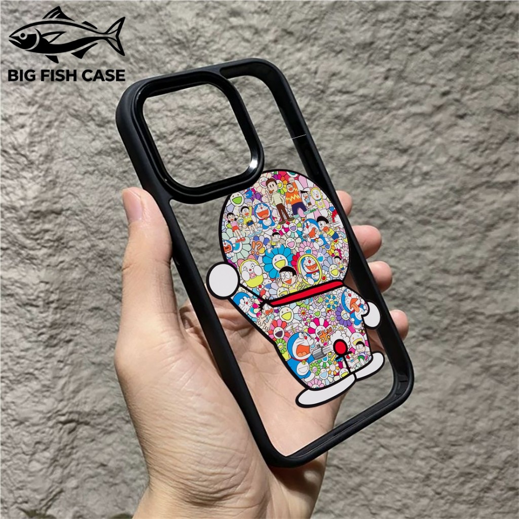 เคสโทรศัพท์ลายตัวการ์ตูนแมวสีน้ำเงินเต็มภาพการ์ตูน รูปที่ 4