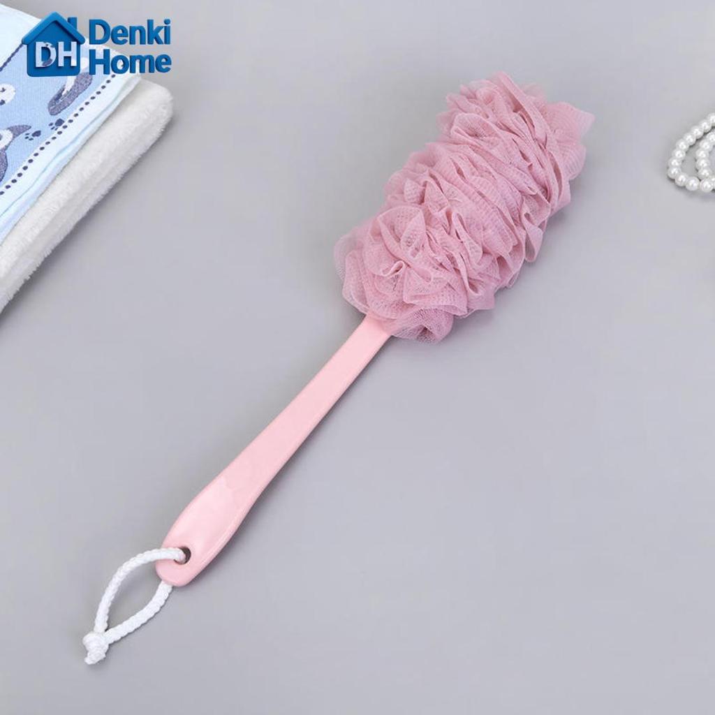 Body Brush Stick พัฟอาบน้ําและแปรงด้านหลัง Stick พัฟอาบน้ําฟองน้ําอาบน้ํา Handle