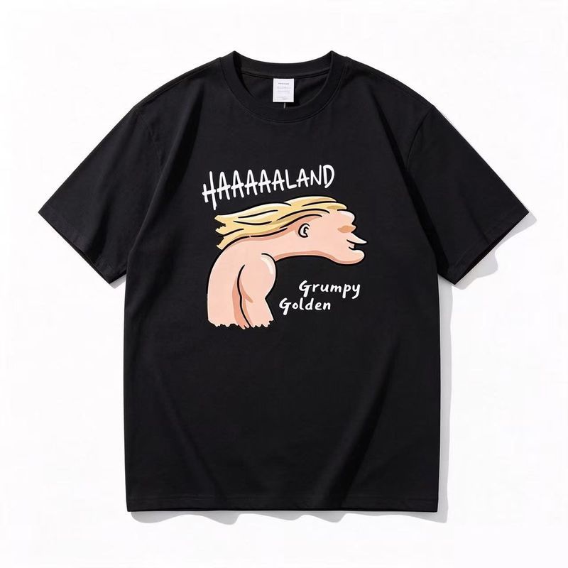 ทีมนอร์เวย์ Harland Fun พิมพ์เสื้อยืดแขนสั้นผู้ชายผู้หญิงแฟนฟุตบอลกีฬา Casual Top ผ้าฝ้ายแท้ฤดูร้อน 