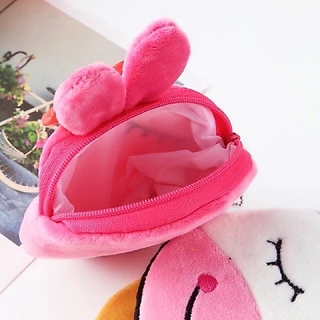 ชุด4)กระเป๋าใส่เหรียญ **100 แบบ** ขนาด 9ซม. น่ารัก (กลมเล็กชุด4)