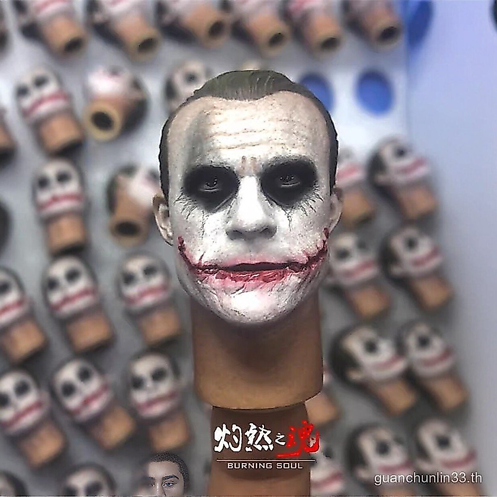 Spirit of Burning 1/6 Batman Joker Robber Joker Head Sculpture Heath Ledge Joker รุ่นพร้อมสต็อก