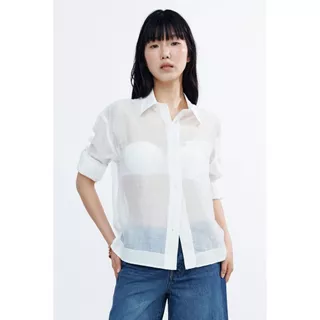 H&M(เอชแอนด์เอ็ม) เสื้อเชิ้ตทรงหลวม ผู้หญิง 1349077_1