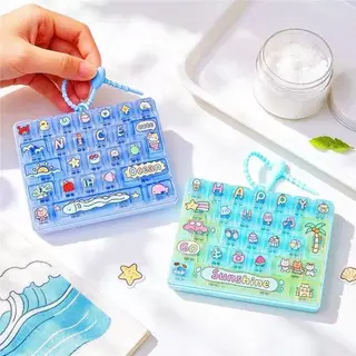 [Sich] น่ารัก Dpression ของเล่น 26 คีย์ Soft Fidget ปุ่มของเล่นซิลิโคนกระเป๋าแขวนเครื่องประดับสําหรับเด็กวัยรุ่นความเครียดบรรเทาใหม่
