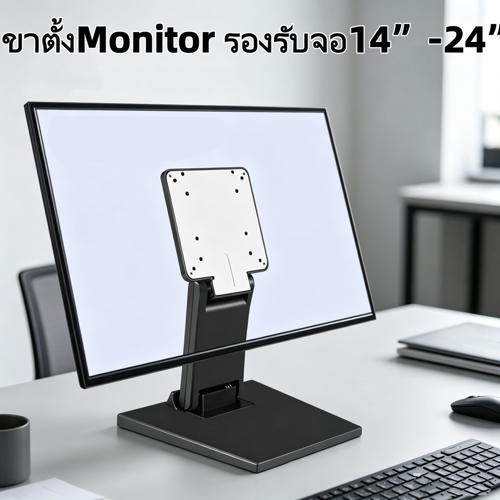 ขาตั้งจอคอม Monitor รุ่น DZ11 รองรับ14-24นิ้ว ตั้งโต๊ะ/ติดผนัง แถมน็อตยึดจอฟรี