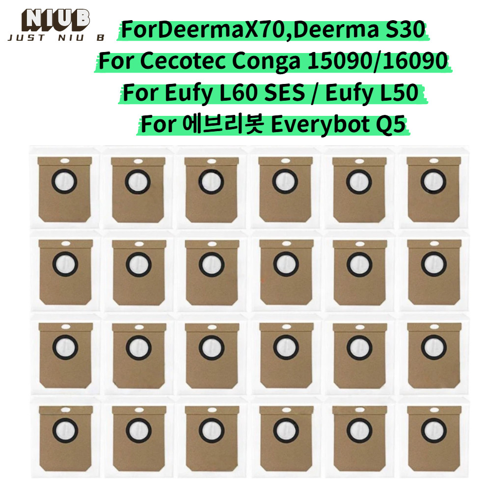 ถุงเก็บฝุ่น Fit สําหรับ Eufy L60 SES / Deerma X70 / Deerma S30 / Cecotec Conga 15090 / 16090 ชิ้นส่ว