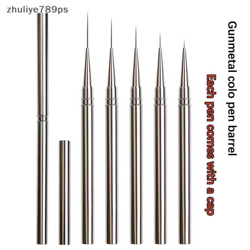 Zhuliye789ps] 1 ชิ้นแปรงเพ้นท์เล็บฝรั่งเศสปากกาซับเล็บ 10/12/23 มิลลิเมตร Ultra-fine ลวดยาววาดภาพวาดเล็บเครื่องมือใหม่