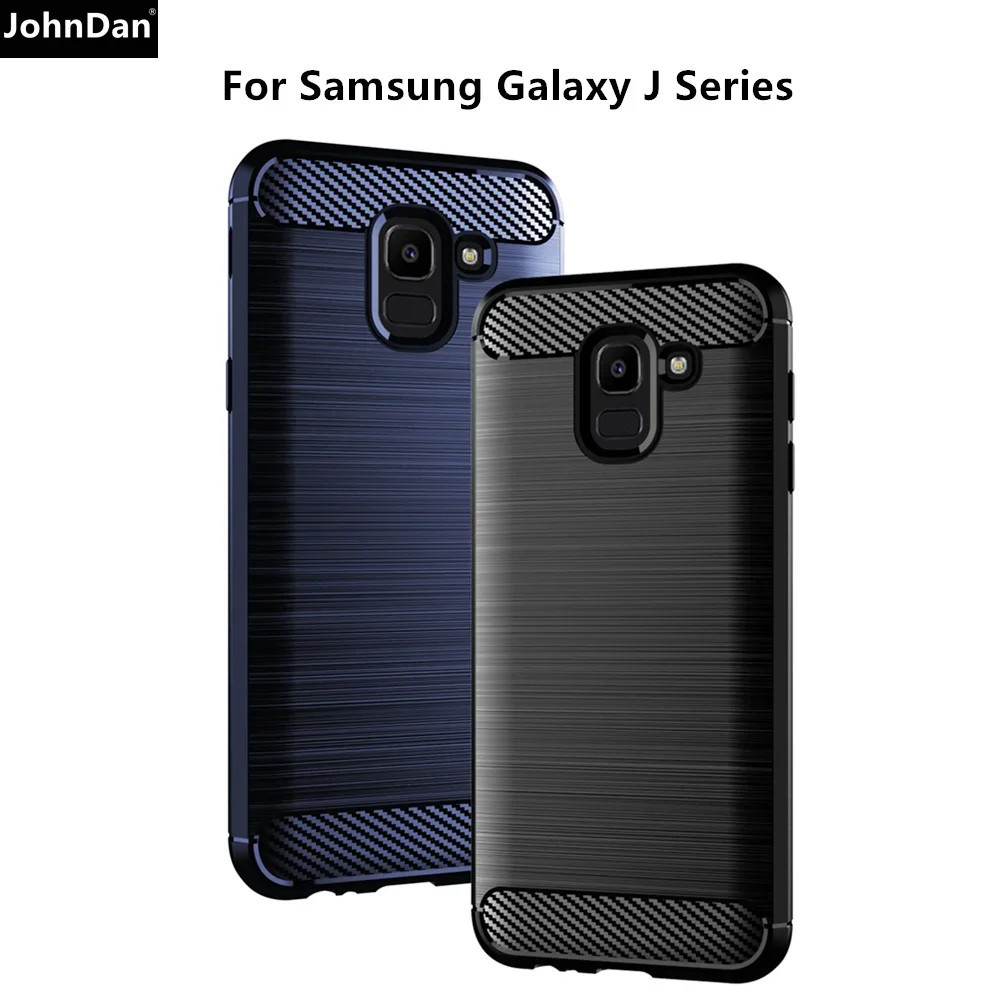 IPAKY CASE SAMSUNG J2 PRIME / J2 PRO / J4 2018 / J5 2015 / J5 PRIME / J6 PLUS CASE CARBON RUGGED ARM