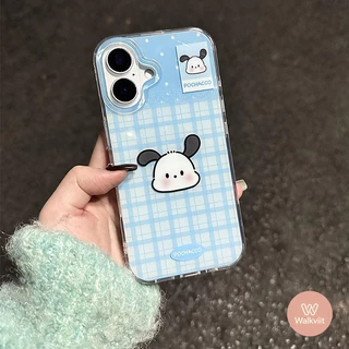 เคส IMD ลายตารางพาสเทล ซานริโอ้ น่ารักมากๆ สำหรับ OPPO Reno 11F 16F 13 15F 16 5 12F 14 6z 14F 8T 11F 10 11 13F 6 5F 5z